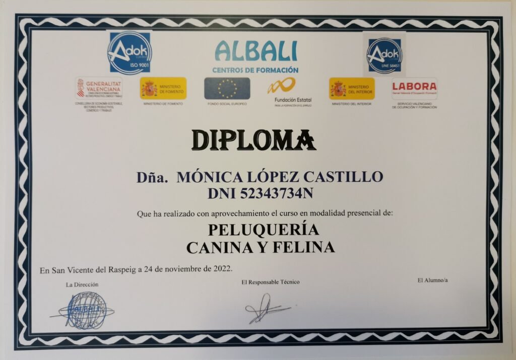 Peluquería canina